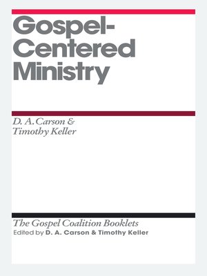 cover image of Gospel-Centered Ministry